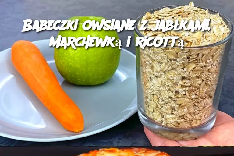 Babeczki owsiane z jabłkami, marchewką i ricottą