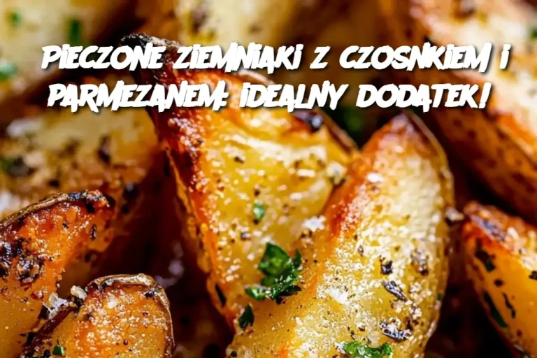 Pieczone ziemniaki z czosnkiem i parmezanem: idealny dodatek!