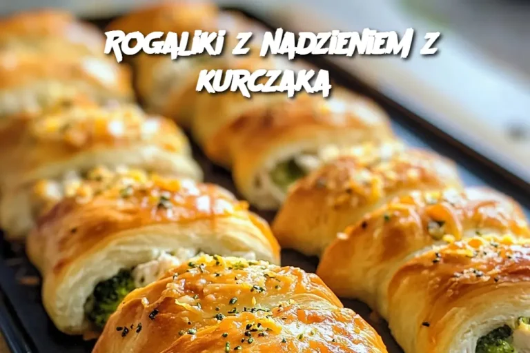 Rogaliki z nadzieniem z kurczaka