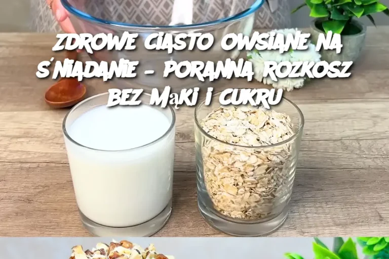 Zdrowe ciasto owsiane na śniadanie – poranna rozkosz bez mąki i cukru