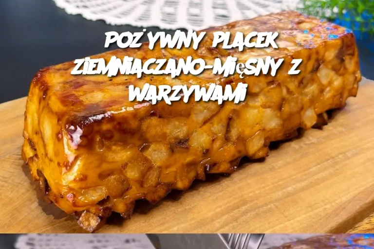 Pożywny placek ziemniaczano-mięsny z warzywami