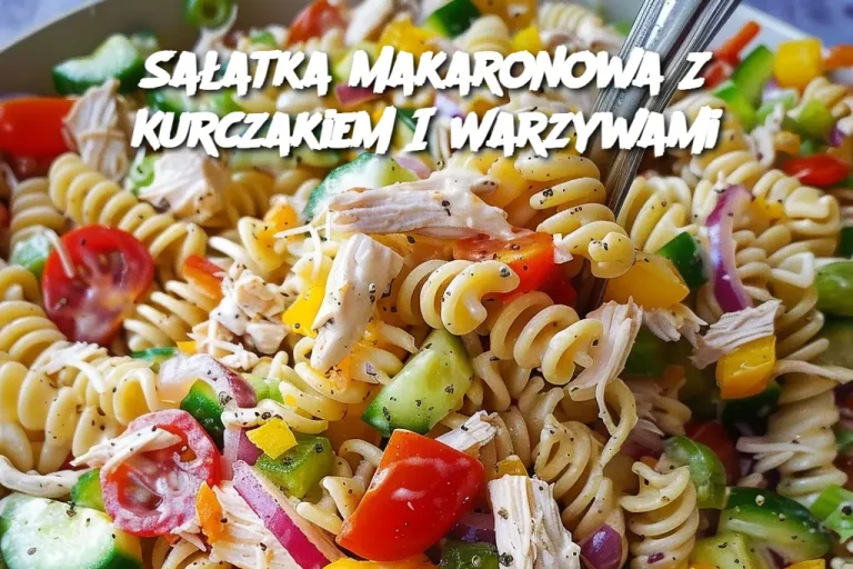 Sałatka Makaronowa Z Kurczakiem I Warzywami