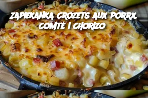 Zapiekanka Crozets aux Porrx, Comté i Chorizo