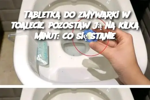 Tabletka do zmywarki w toalecie, pozostaw ją na kilka minut: co się stanie