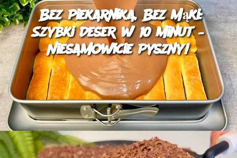 Bez Piekarnika, Bez Mąki: Szybki Deser w 10 Minut – Niesamowicie Pyszny!