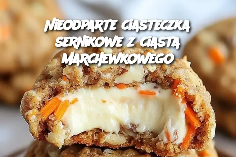 Nieodparte ciasteczka sernikowe z ciasta marchewkowego