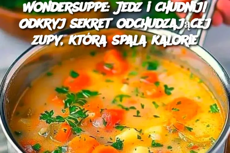 Wondersuppe: Zupa, która wspiera Twoją sylwetkę – idealny sposób na zdrowe odchudzanie!