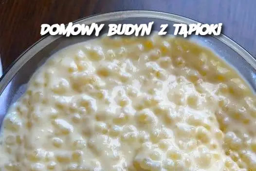 Domowy budyń z tapioki