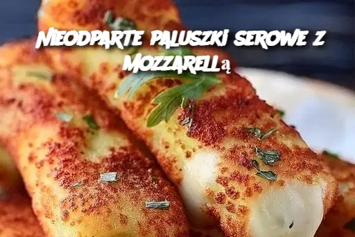 Nieodparte paluszki serowe z mozzarellą