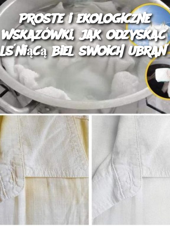 Proste i ekologiczne wskazówki, jak odzyskać lśniącą biel swoich ubrań