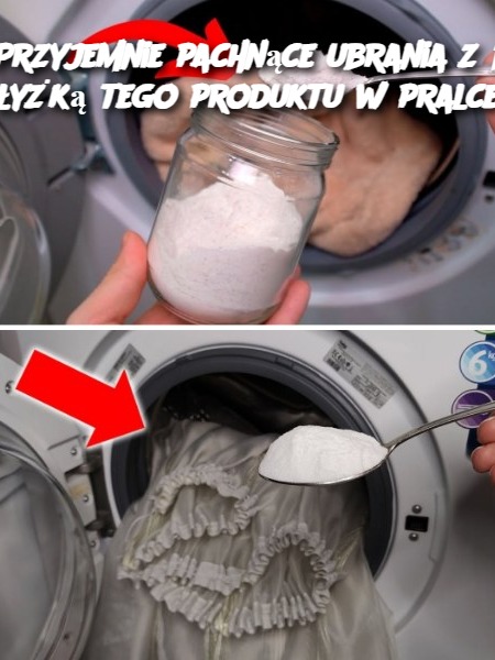 Przyjemnie pachnące ubrania z 1 łyżką tego produktu w pralce