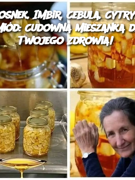 Czosnek, Imbir, Cebula, Cytryna i Miód: Cudowna Mieszanka dla Twojego Zdrowia!