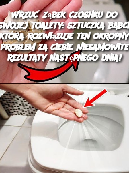 Wrzuć ząbek czosnku do swojej toalety: sztuczka babci, która rozwiązuje ten okropny problem za Ciebie. Niesamowite rezultaty następnego dnia!