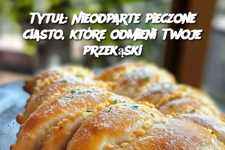 Tytuł: Nieodparte pieczone ciasto, które odmieni Twoje przekąski