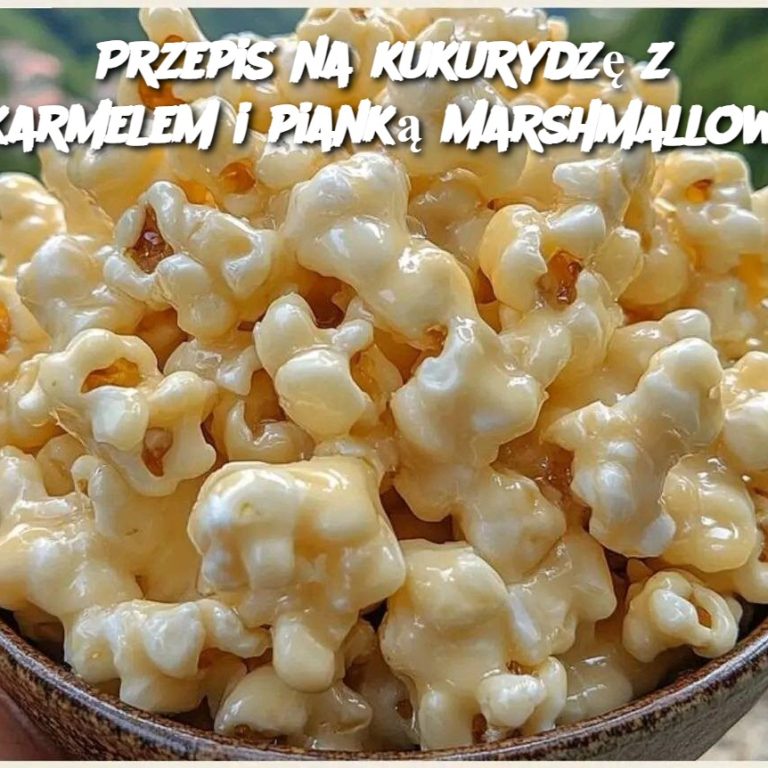 Przepis na kukurydzę z karmelem i pianką marshmallow