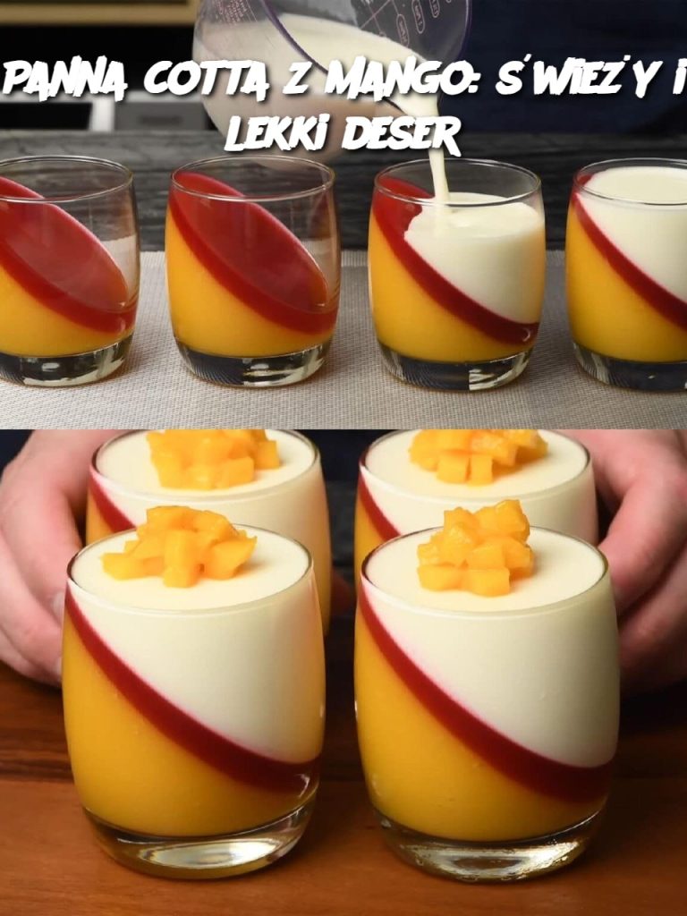 Panna cotta z mango: świeży i lekki deser