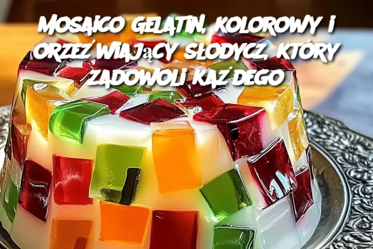 Mosaico Gelatin, kolorowy i orzeźwiający słodycz, który zadowoli każdego