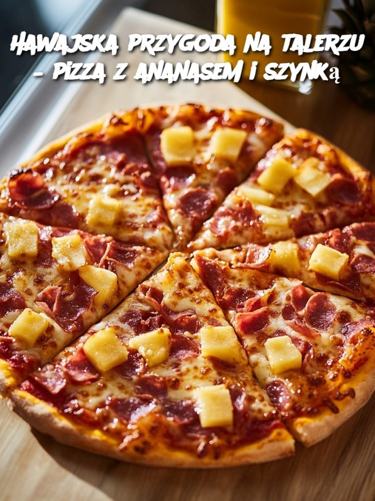 Hawajska przygoda na talerzu – pizza z ananasem i szynką