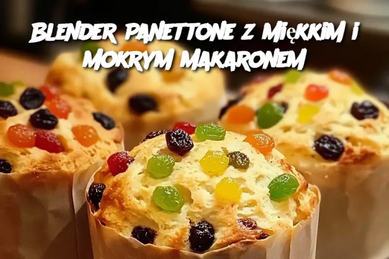 Blender Panettone z Miękkim i Mokrym Makaronem