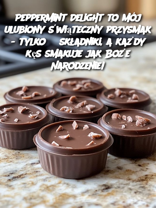 Peppermint Delight to mój ulubiony świąteczny przysmak - tylko 3 składniki, a każdy kęs smakuje jak Boże Narodzenie!