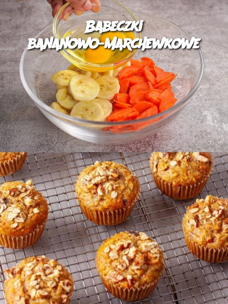 Babeczki bananowo-marchewkowe