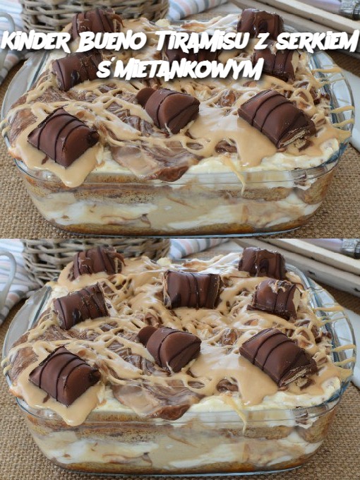 Kinder Bueno Tiramisu z serkiem śmietankowym