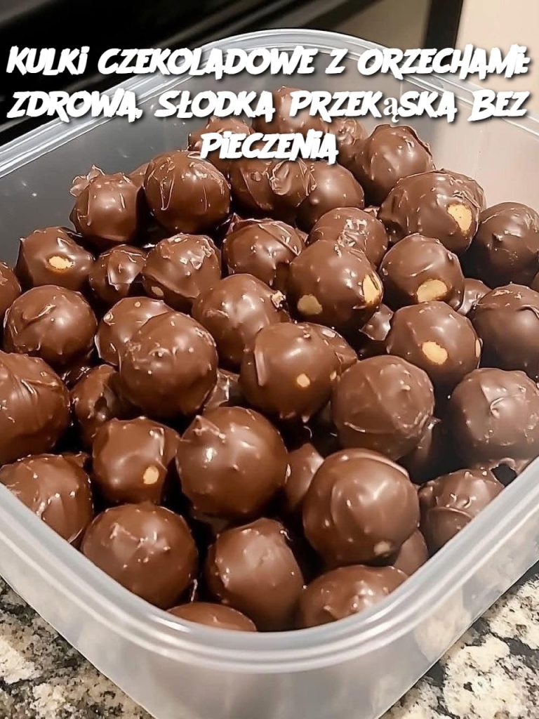 Kulki Czekoladowe z Orzechami: Zdrowa, Słodka Przekąska Bez Pieczenia