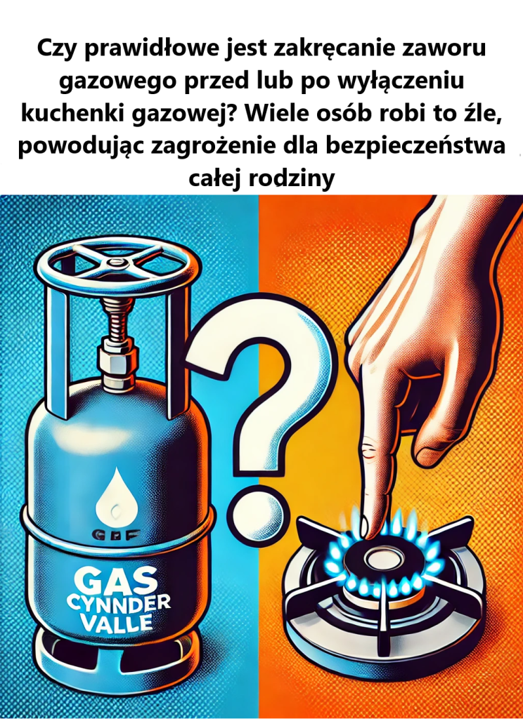 Włącz gaz prawidłowo