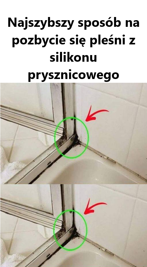 Najszybszy sposób na pozbycie się pleśni z silikonu prysznicowego