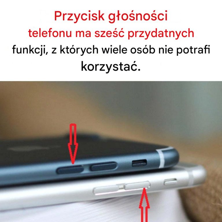 Przycisk głośności telefonu ma 6 przydatnych funkcji