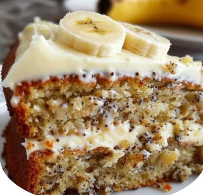 Ciasto bananowe z kremem serowym