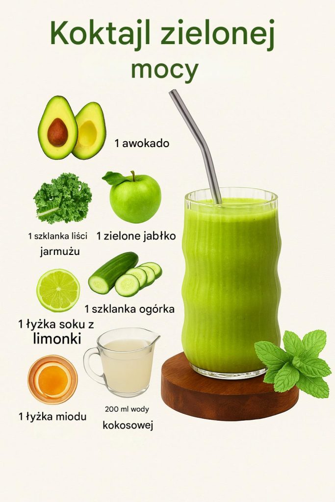 Koktajl z awokado Green Power