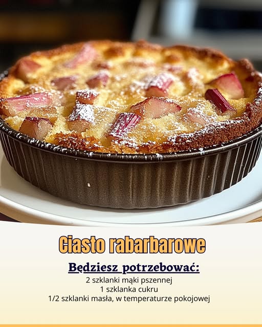 Ciasto rabarbarowe