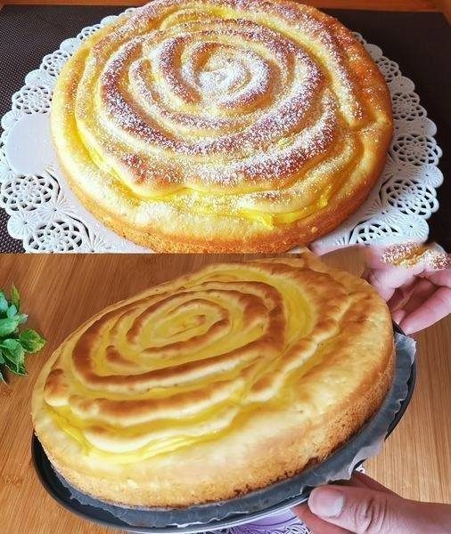 Delikatna Szarlotka z Aksamitnym Kremem – Deser, Który Topnieje w Ustach