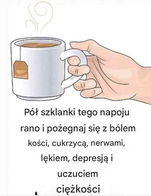 Pół szklanki tego rano
