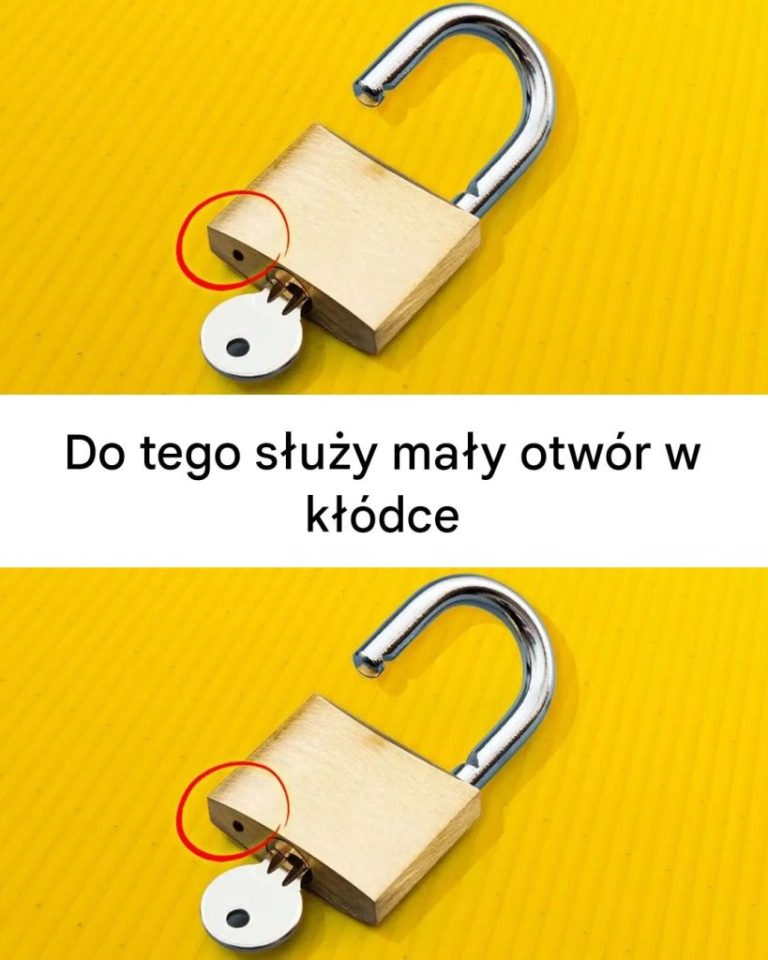Do tego służy mały otwór w kłódce