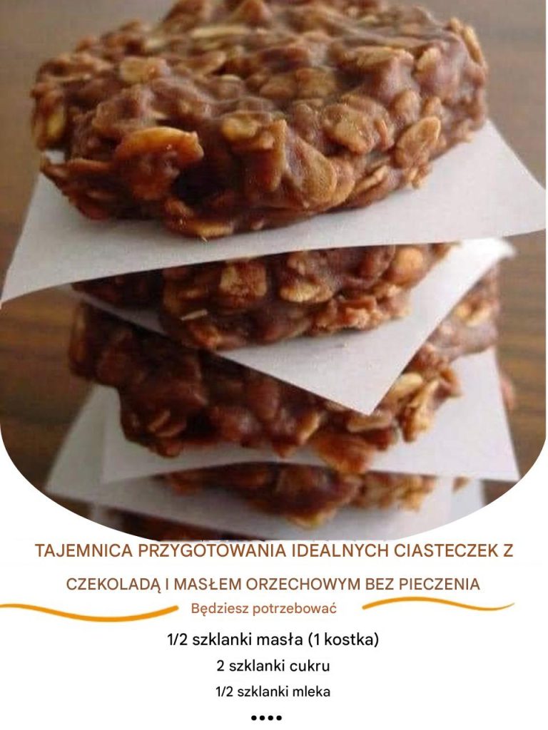 Sekret idealnych ciasteczek czekoladowych z masłem orzechowym bez pieczenia
