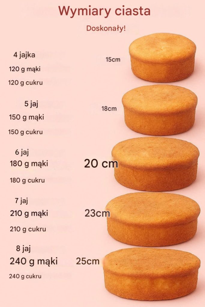 Ciasto z 7 jajkami (forma 23 cm)